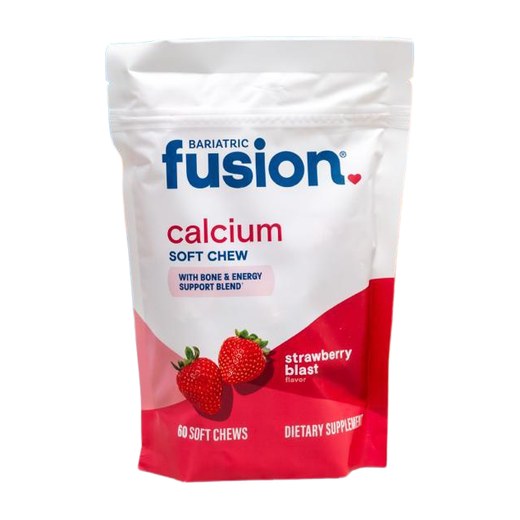 Empaque de Bariatric Fusion Calcium Soft Chew, sabor fresa